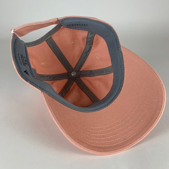 Adidas Unisex Aeroready Peach Colored Relaxed Fit Strapback Adjustable Hat - Picture 4 of 6